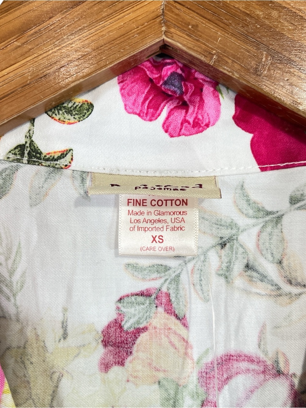 NWT Bed Head Pajamas Floral Cotton Long Button-Front Sleepshirt Size XS - Picture 4 of 5